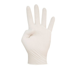 GUANTES DE LÁTEX CON POLVO-ECO ejemplo con mano