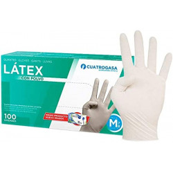 GUANTES DE LÁTEX CON POLVO-ECO