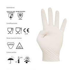 GUANTES DE LÁTEX  SIN POLVO-ECO