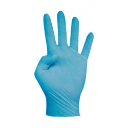 GUANTES DE NITRILO SIN POLVO muestra